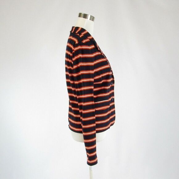 J.Crew black orange striped jacket S - Picture 5 of 8